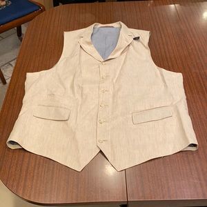 Dress  vest, new XL Linnen,